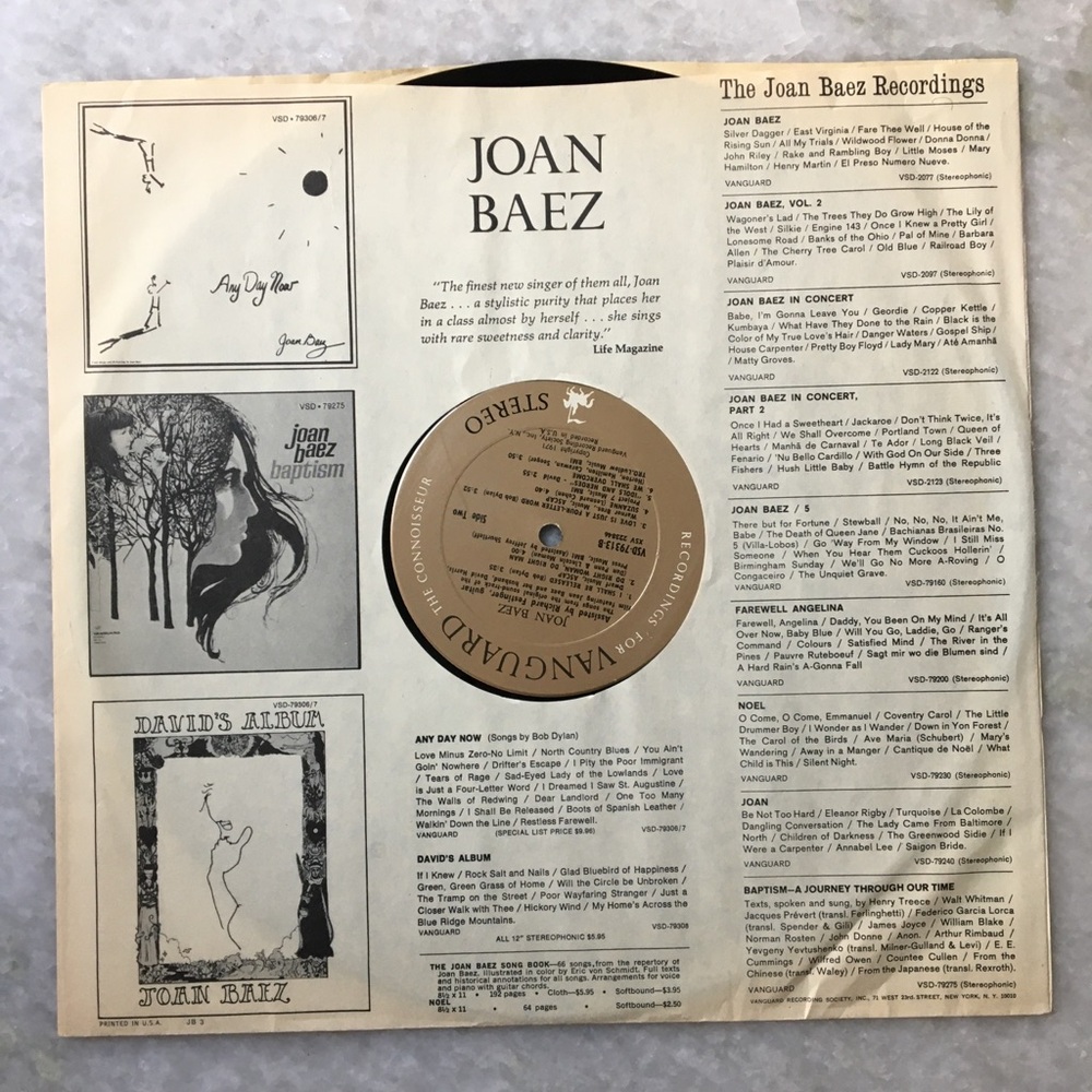 Joan Baez 'Carry It On' Soundtrack Album, featuring Bob Dylan and others 😎🎙🎼 - Picture 9 of 16